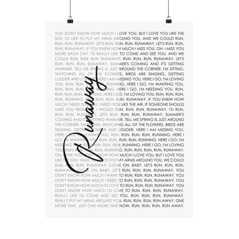 Printify 18x24 Poster - Runaway - Jefferson Starship