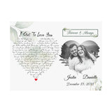Premium 24x18 Poster Printify - I Get to Love You - Justin & Danielle
