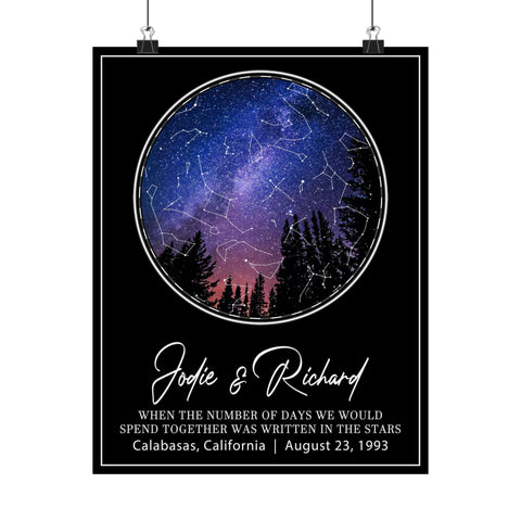 Printify Matte 11x14 Poster - Jodie & Richard - S1