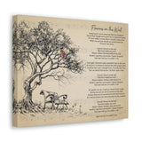 Canvas Gallery Wraps Printify 14x11 - Flowers on the Wall - Cheri