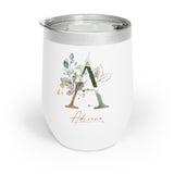 Printify 12oz Wine Tumbler - Adriana A Botanical