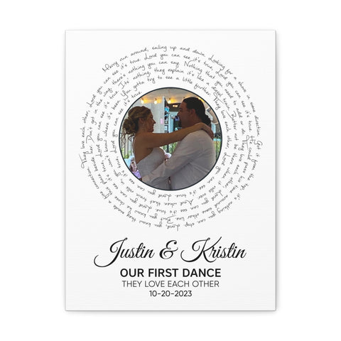 Canvas Gallery Wraps Printify 12x16 - Our First Dance - They Love Each Other