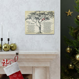 Printify Canvas Gallery Wraps 14x11 - Nothing Else Matters - Tree Birds Lyrics (Design 3)