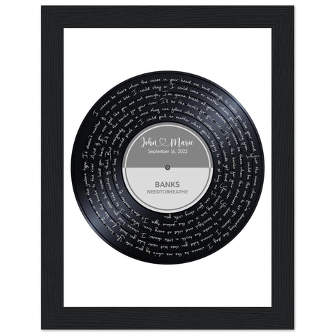 Gelato Premium Matte 6x8 Black Framed - Banks Gray - John & Marie - September 16, 2023