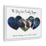 Printify Canvas Gallery Wraps 16x12 - Baton Rouge, LA 06-11-2022 - The Day Our Family Began