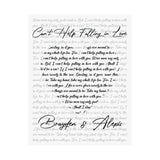 Printify PMatte 11x14 Poster - Can’t Help Falling In Love - Brayden & Alexis