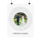 Premium Matte 11x14 Poster - Forever & Always 09.26.2015