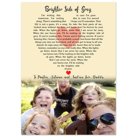 Gelaato Premium Poster 20x28 - The Brighter Side Of Grey - Love Daddy
