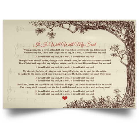 CC 24x16 Poster - It Is Well With My Soul