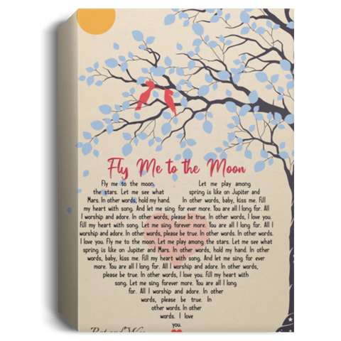 CC Canvas 1.5in Frame 12x18 - Fly Me to The Moon - Pat and Wes