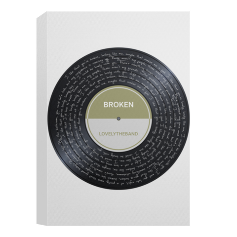 CC Canvas 12x18 - BROKEN lovelytheband