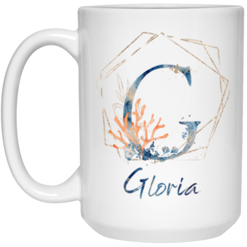 CC 15oz White Mug - Gloria G - Underwater
