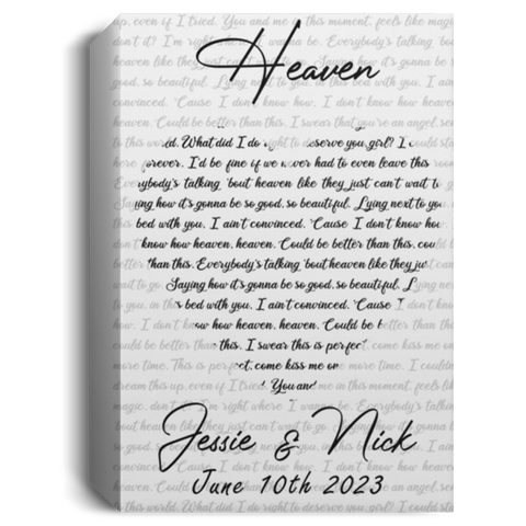 CC 12x18 Canvas 1.5in - Heaven - Jessie, Nick - June 10th 2023