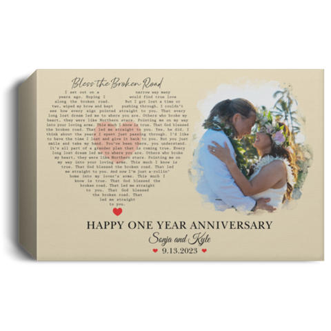 CC  Landscape Canvas 1.5in 12x8 - Sonja and Kyle 9/13/2023 - Bless the Broken Road