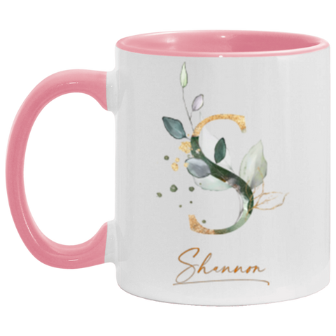 CC Pink 11oz Accent Mug - Shannon S Botanical
