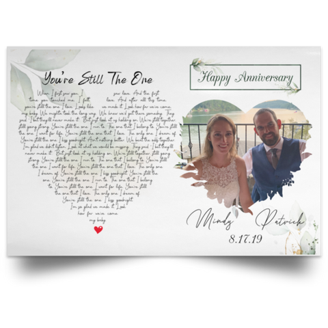 CC Satin 18x12 Poster - You’re Still the One - Mindy & Patrick   8.17.19