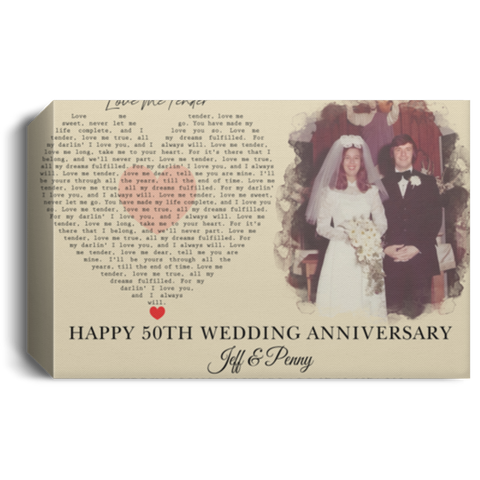 CC Canvas 1.5in 24x16 - LOVE ME TENDER - Jeff & Penny