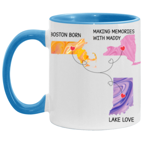 CC 11oz Blue Accent Mug - Making Memories with Maddy