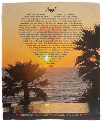 CC Cozy Plush Fleece Blanket 50x60 - Angel - Airbear You Are