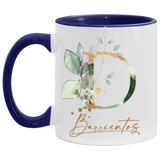 CC Blue 11oz Accent Mug - Barrientos D Botanical