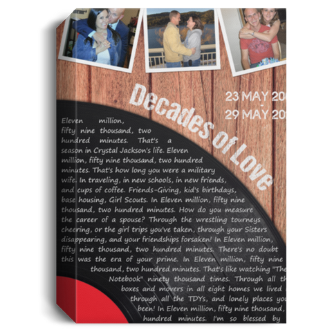 CC 24x36 Canvas 1.5in - Decades of Love - 23 May 2003