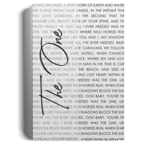 CC 12x18 Canvas 1.5in - The One -  Chelton & Stacey 11.19.2010