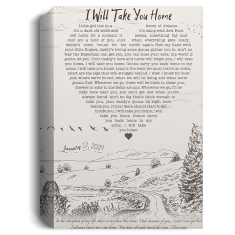 CC Canvas 1.5in Frame 8x12 - I Will Take You Home - January 17, 2024