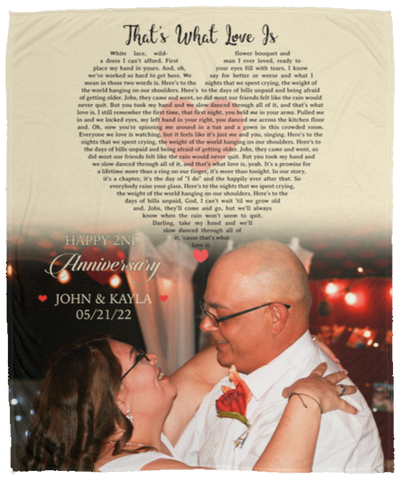 CC Cozy Blanket 50x60 - John & Kayla 05/21/22 - Happy 2nd Anniversary