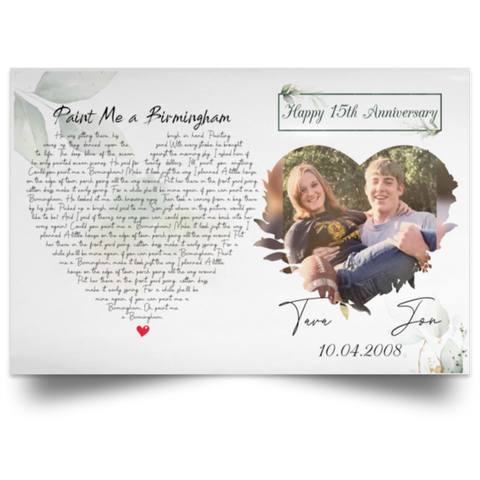 CC Satin 18x12 Poster - Jon and Tara 10/04/2008 - Birmingham