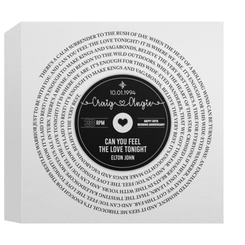 CC 8x8 Canvas - Craig & Angie 10.01.1994