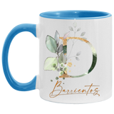 CC Blue 11oz Accent Mug - Barrientos D Botanical