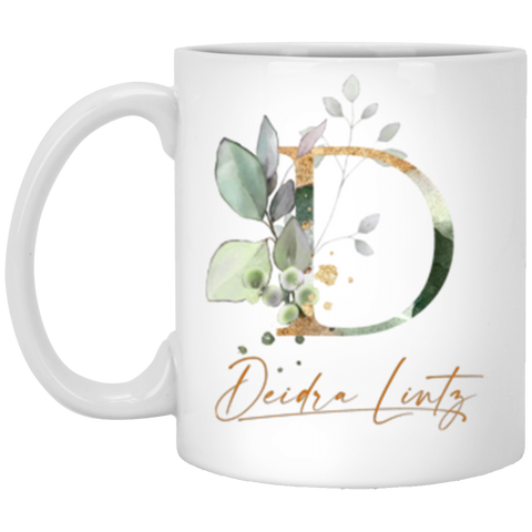 CC 11oz. White Mug - Botanical - Deidra Lintz D