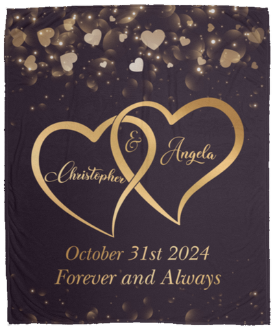 CC Cozy 50x60 Blanket - Angela and Christopher - Always