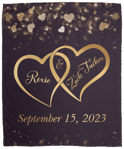 CC Cozy Plush Fleece Blanket 50x60 - Roxie and Zack Tucker