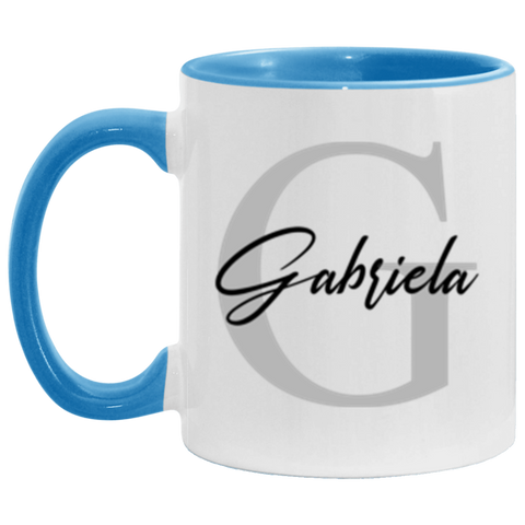 CC 11oz Blue Accent Mug - Gabriela G Style 2