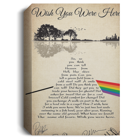 CC 12x18 Canvas 1.5in - Wish You Were Here - Design 3