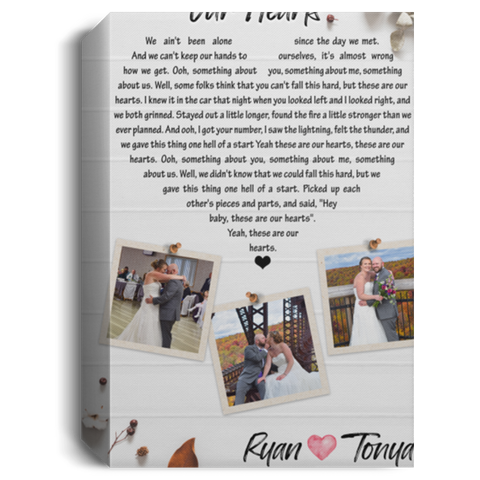 CC Canvas 16x24 1.5in - Our Hearts - Ryan & Tonya 10?8?2022