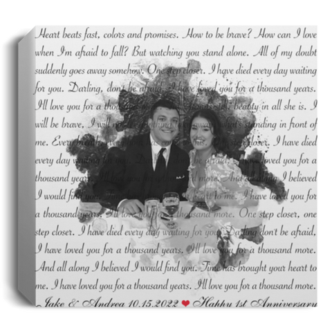 CC Canvas 12x12 1.5in Frame - Jake & Andrea 10.15.2022 - 1st Anniversary