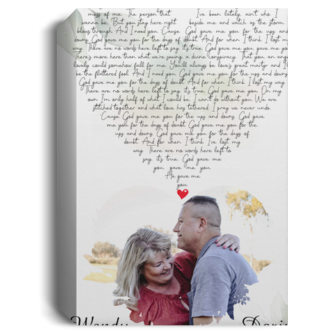 CC Canvas 1.5in 16x24 Frame - God Gave Me You - Darin and Wendy