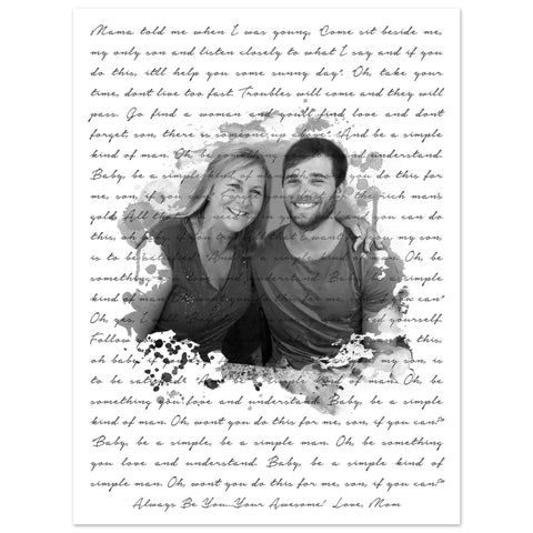 Gelato Premium Matte 6x8 Poster - Simple Man 1 - Always Be You…Your Awesome! Love, Mom