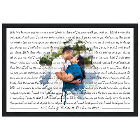 Gelato Premium Matte Black Framed 18x12 - Nicholas & Calista - October 24 2021