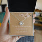 Love Knot Silver, To My Granddaughter - Standard Box 14K White -ShineOn