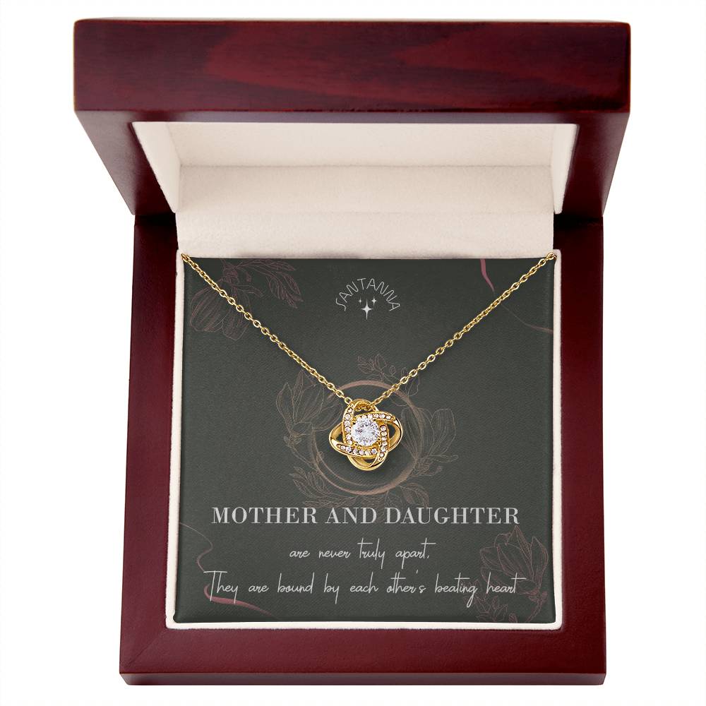Love Knot Silver, Mother & Daughter - 14K White Standard Box - ShineOn