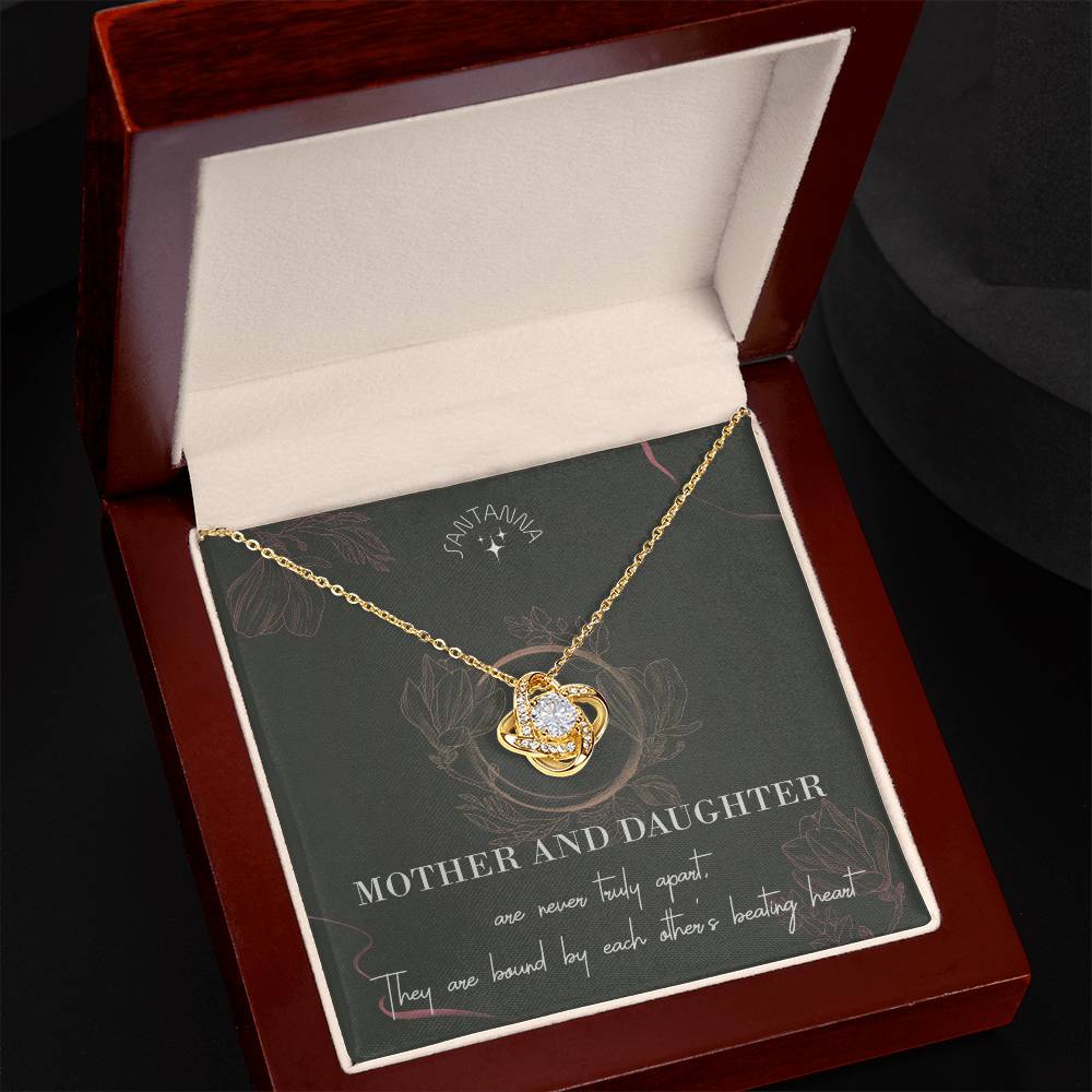 Love Knot Silver, Mother & Daughter - 14K White Standard Box - ShineOn