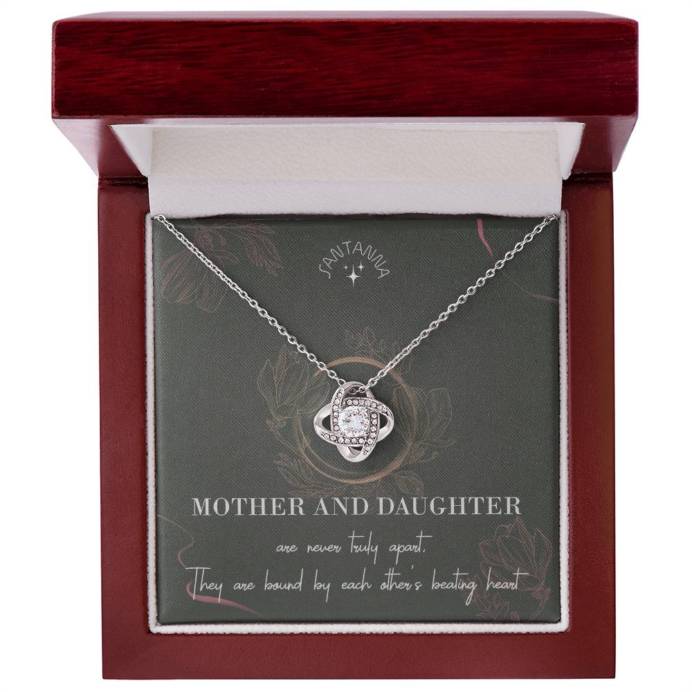 Love Knot Silver, Mother & Daughter - 14K White Standard Box - ShineOn
