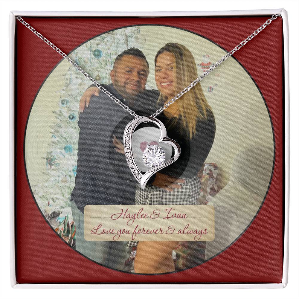 Haylee & Ivan - Love You Forever & Always - ShineOn Forever Gold Necklace