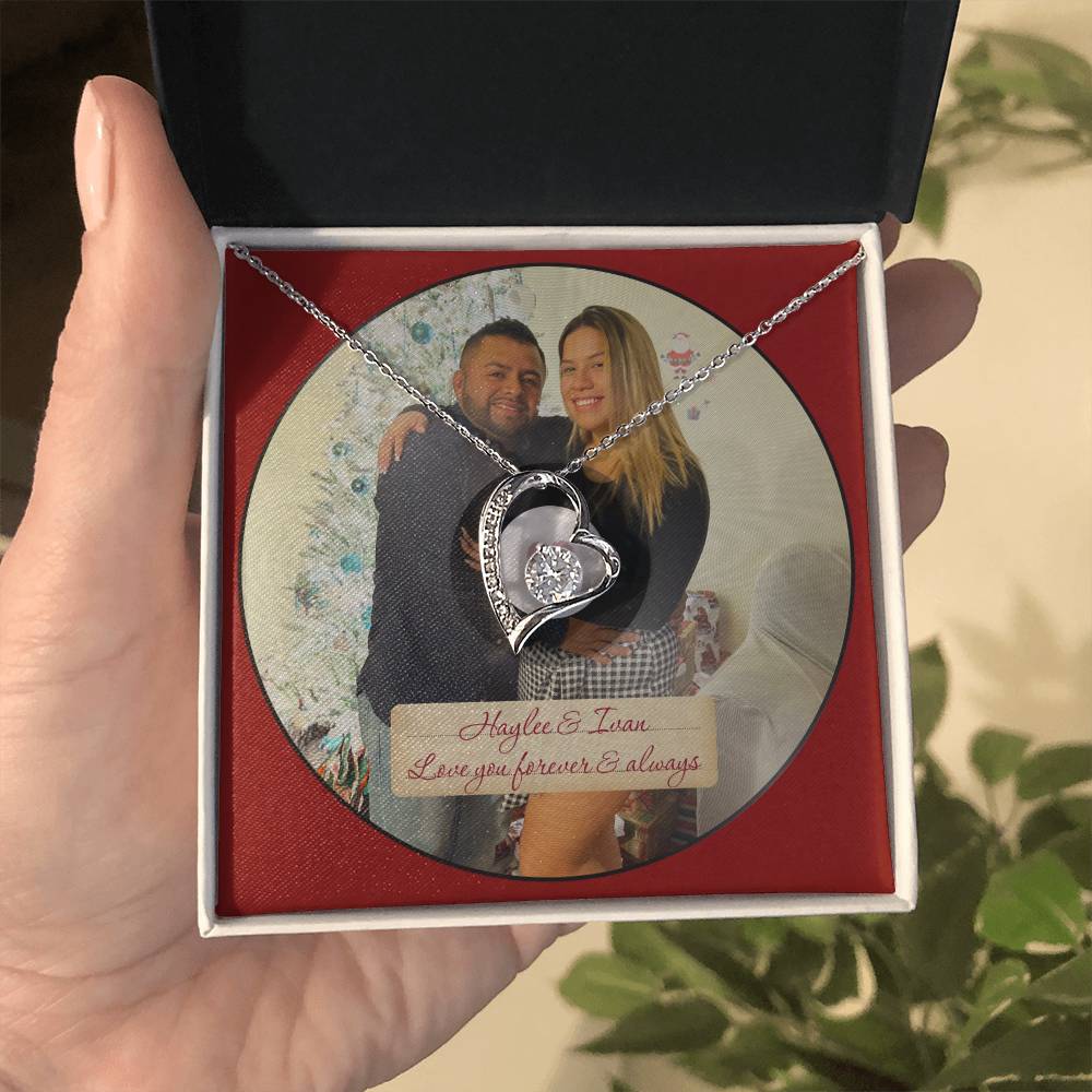 Haylee & Ivan - Love You Forever & Always - ShineOn Forever Gold Necklace