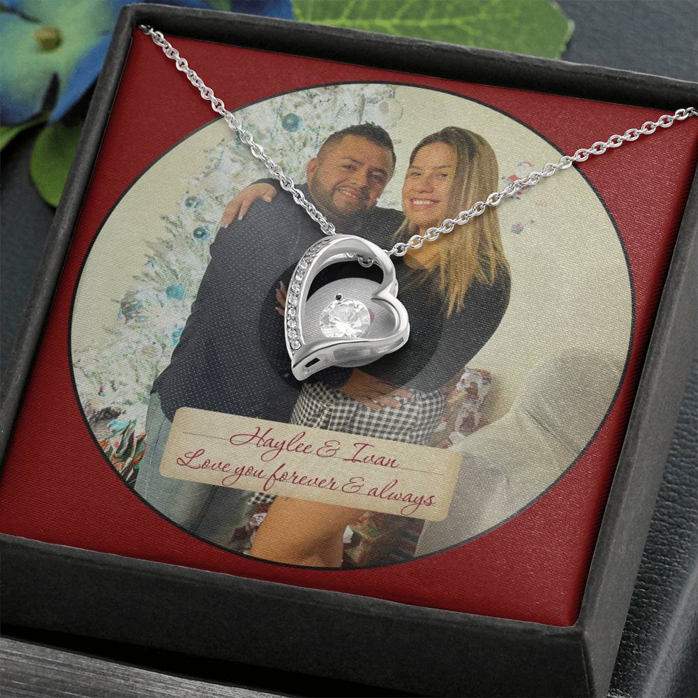 Haylee & Ivan - Love You Forever & Always - ShineOn Forever Gold Necklace