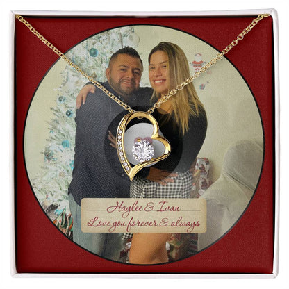 Haylee & Ivan - Love You Forever & Always - ShineOn Forever Gold Necklace