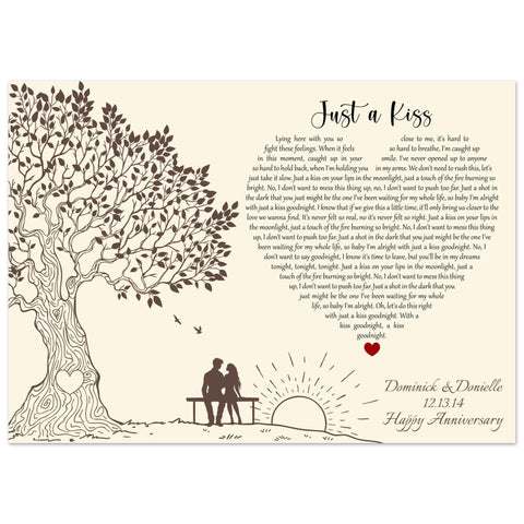 Gelato Premium Poster 28x20 - Just a Kiss - Dominick & Donielle 12.13.14